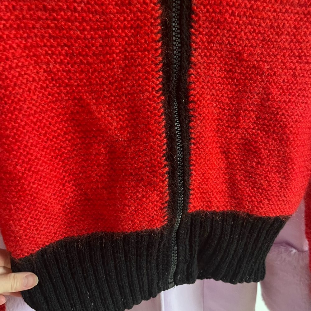 Vintage handmade zip up sweater - Picture 4 of 6